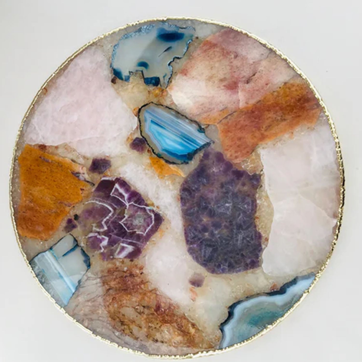 Natural agate platter serving tray product image 1