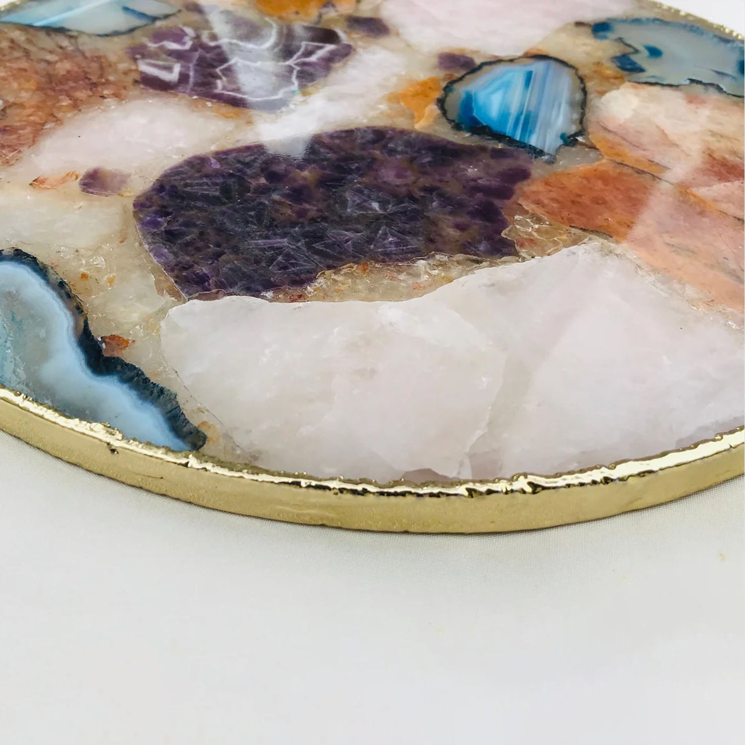 Natural agate platter serving tray product image 2