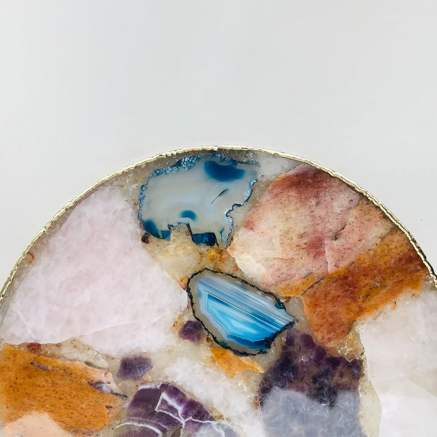 Natural agate platter serving tray product image 3
