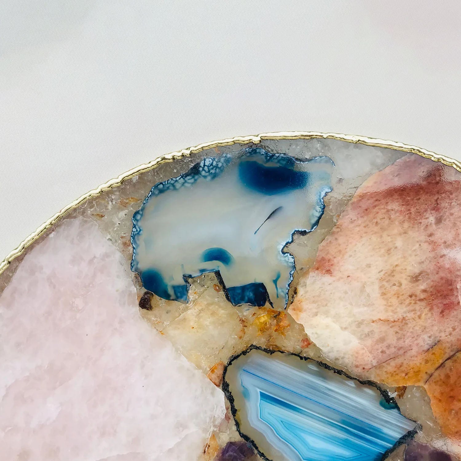 Natural agate platter serving tray product image 4