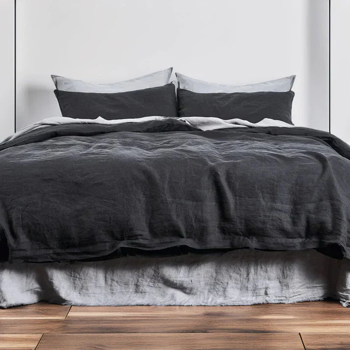 Linen cotton duvet cover set breathable bedding product image 20