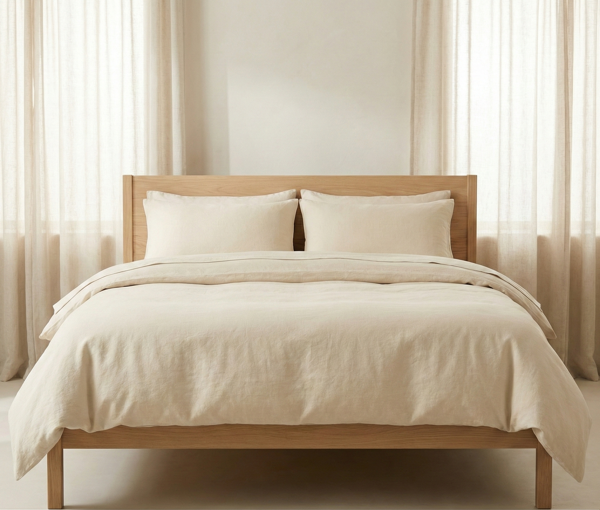 Linen cotton duvet cover set breathable bedding product image 19