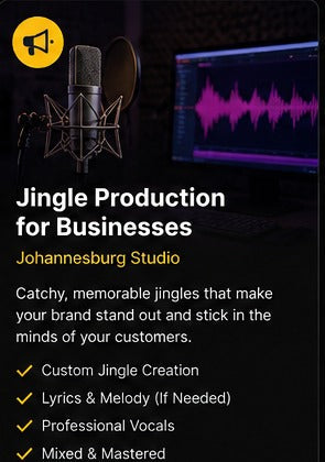 Business jingle production service in Johannesburg