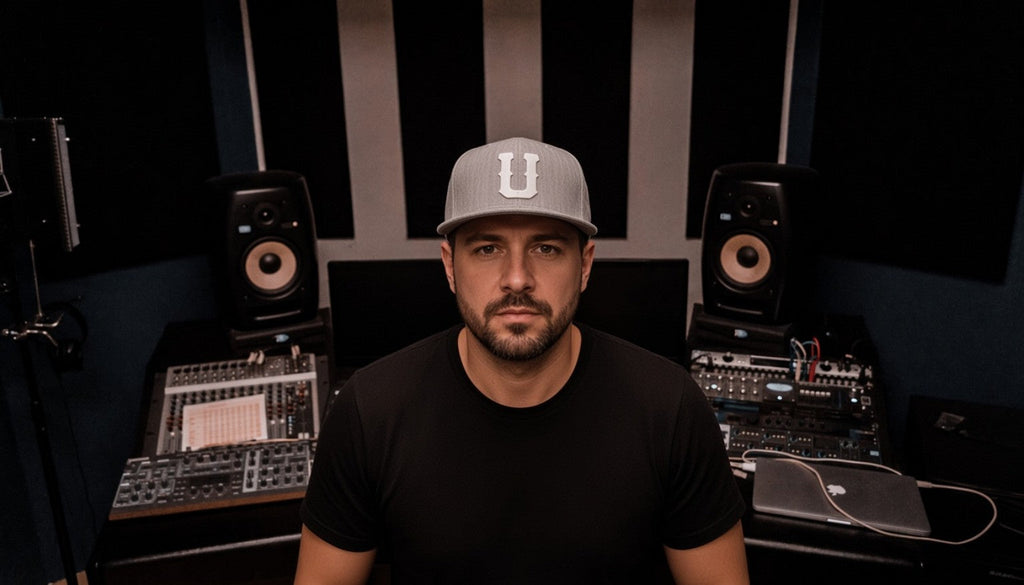 Music producer in professional recording studio in Johannesburg