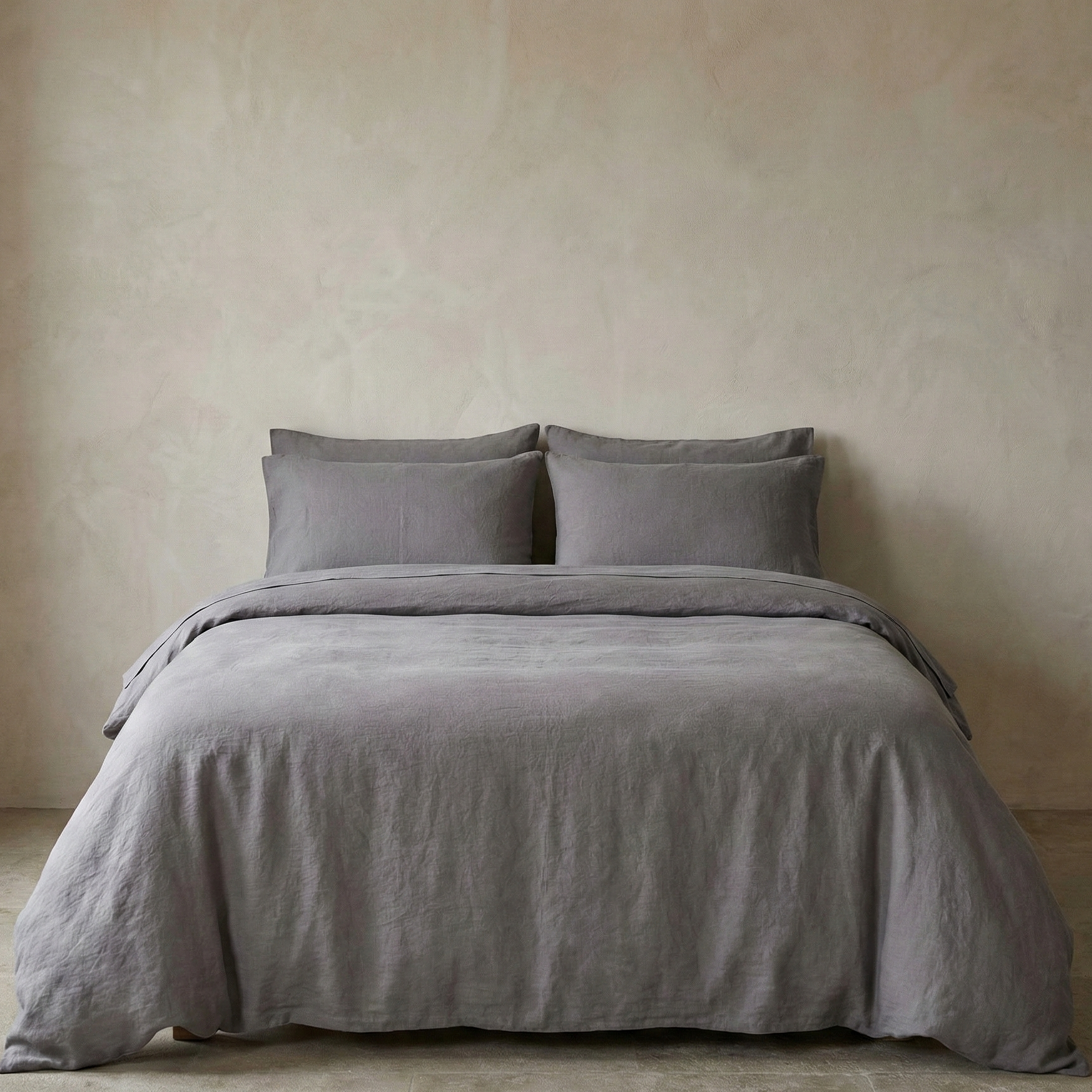 Linen cotton duvet cover set breathable bedding product image 10