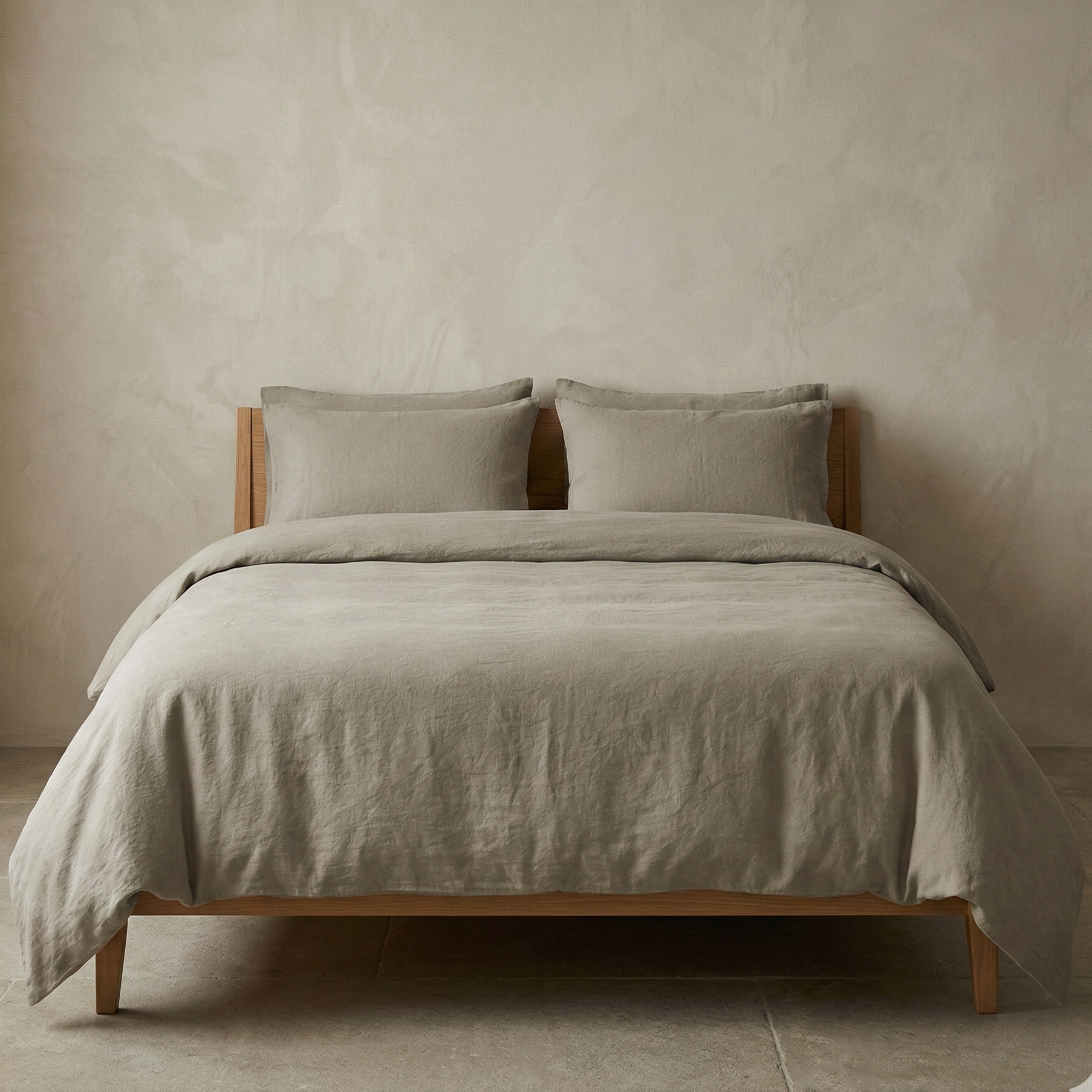 Linen cotton duvet cover set breathable bedding product image 11