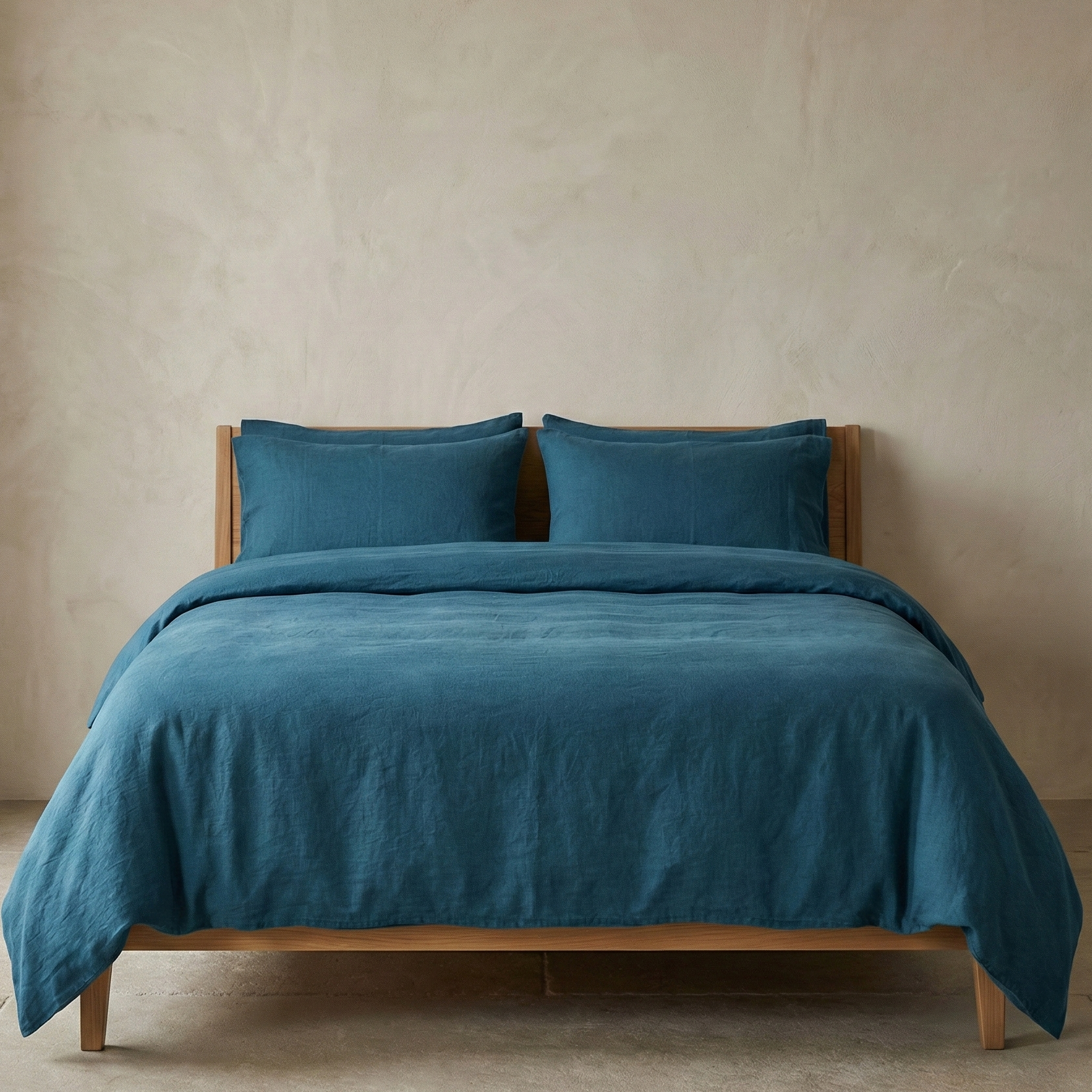 Linen cotton duvet cover set breathable bedding product image 6