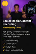 Social media content recording session in Johannesburg