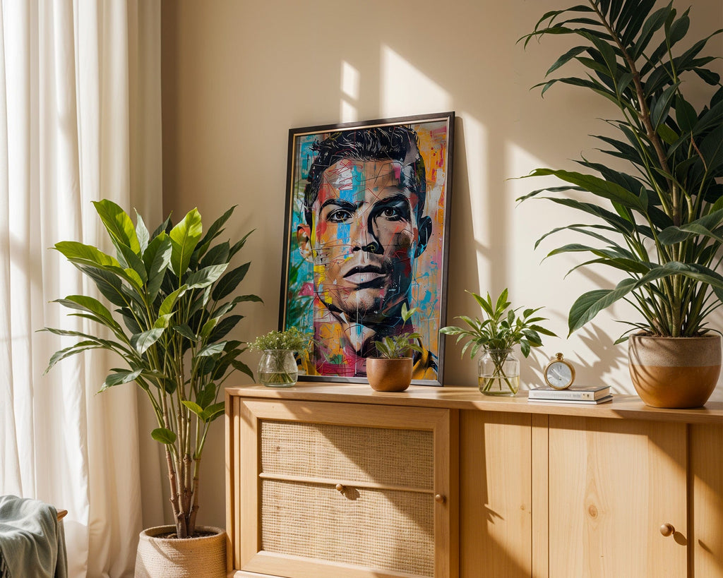 Cristiano Ronaldo street art football poster product image 5